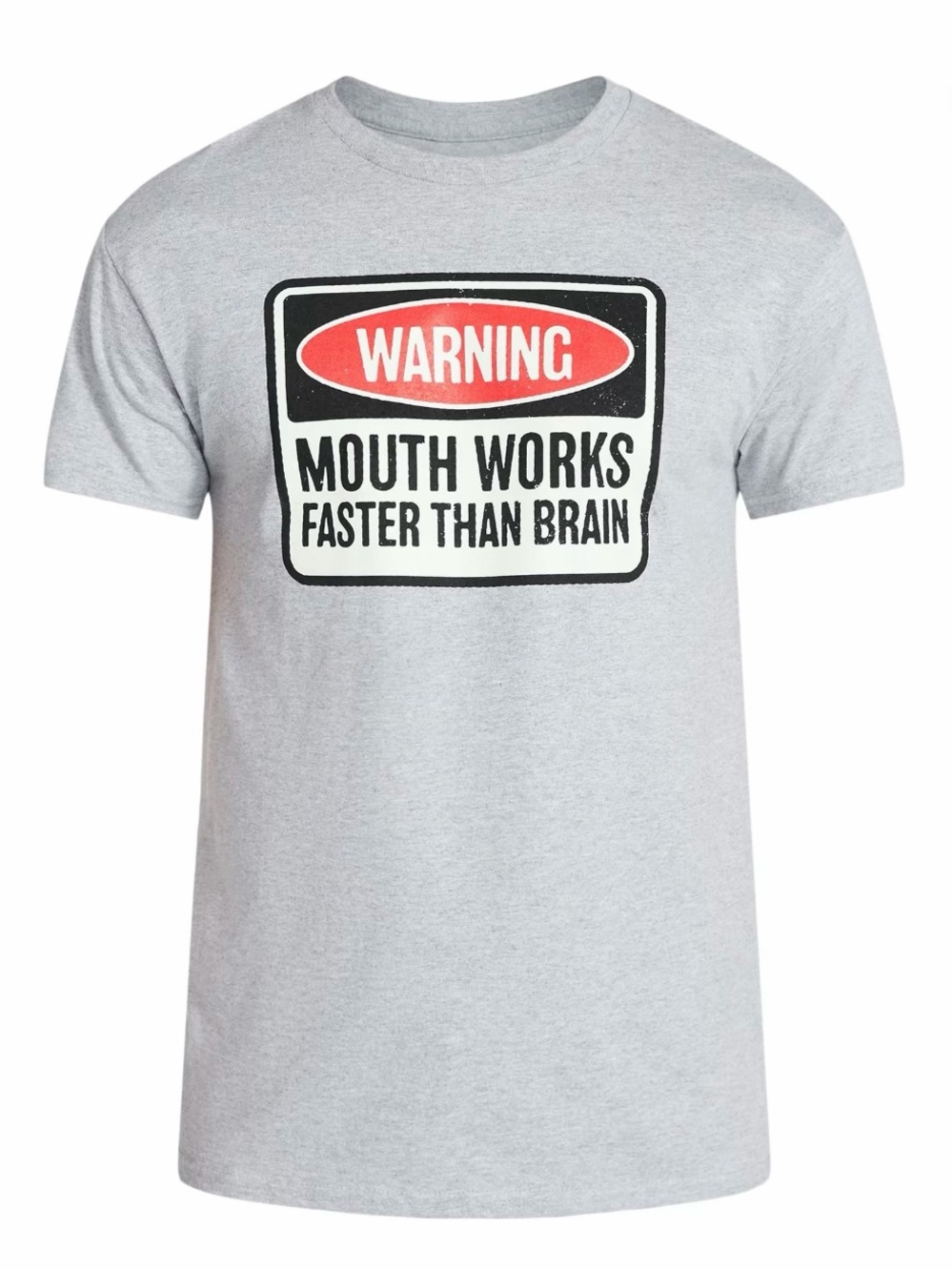 "Warning: Mouth Works Faster Than Brain" Graphic Tee